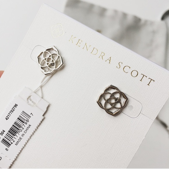 Pre-owned Kendra Scott Dira Stud Earrings Silver - Picture 4 of 7